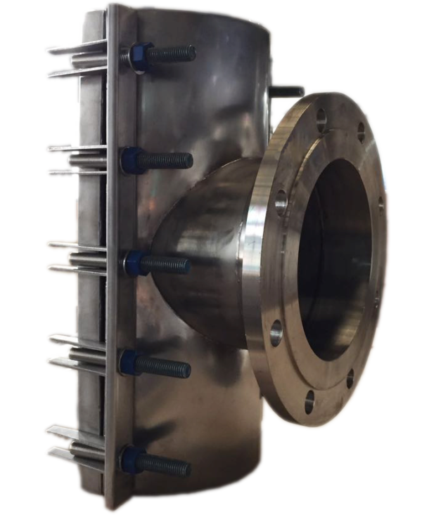 SS Repair Clamp with Flange Branch - Εικόνα 2