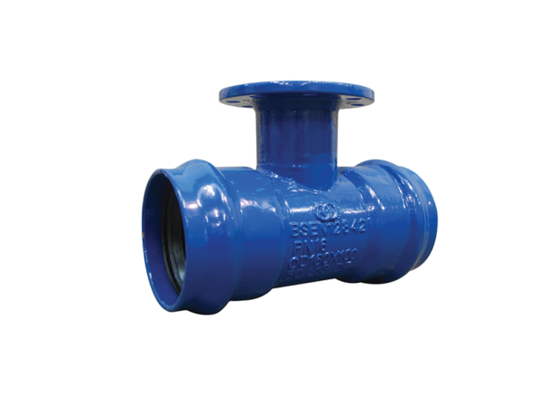 Mopvc Double Socket Tee With Flanged Branch
