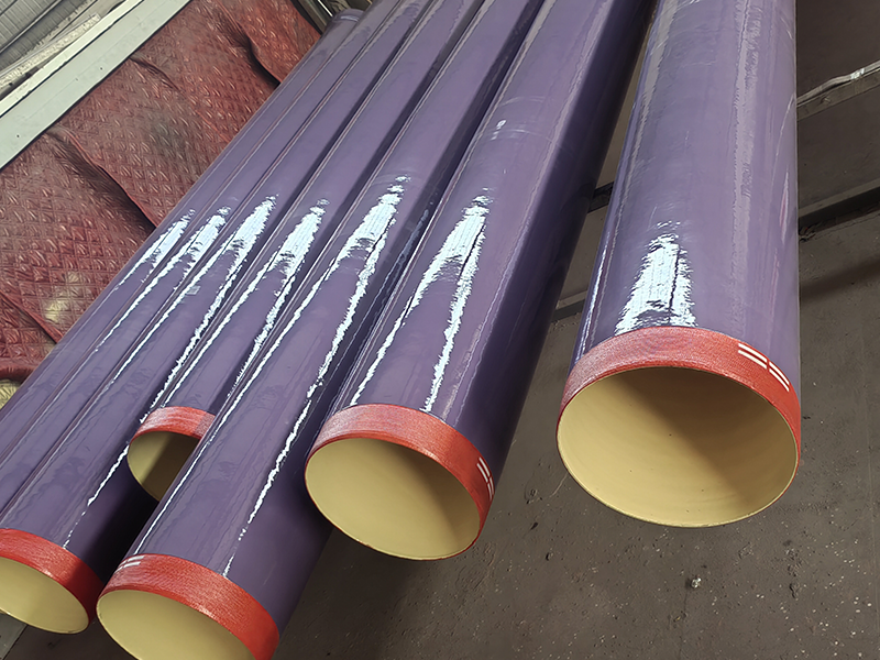Purple Colour Coated DI Pipe Completion and Delivery